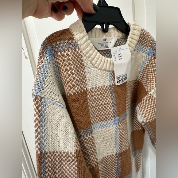 H & M toddler boys kids thick knit pattern sweater - Picture 5 of 9